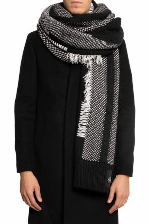 Scarf with stitching details, zdjęcie 2 Scarf with stitching details od Y-3 Yohji Yamamoto